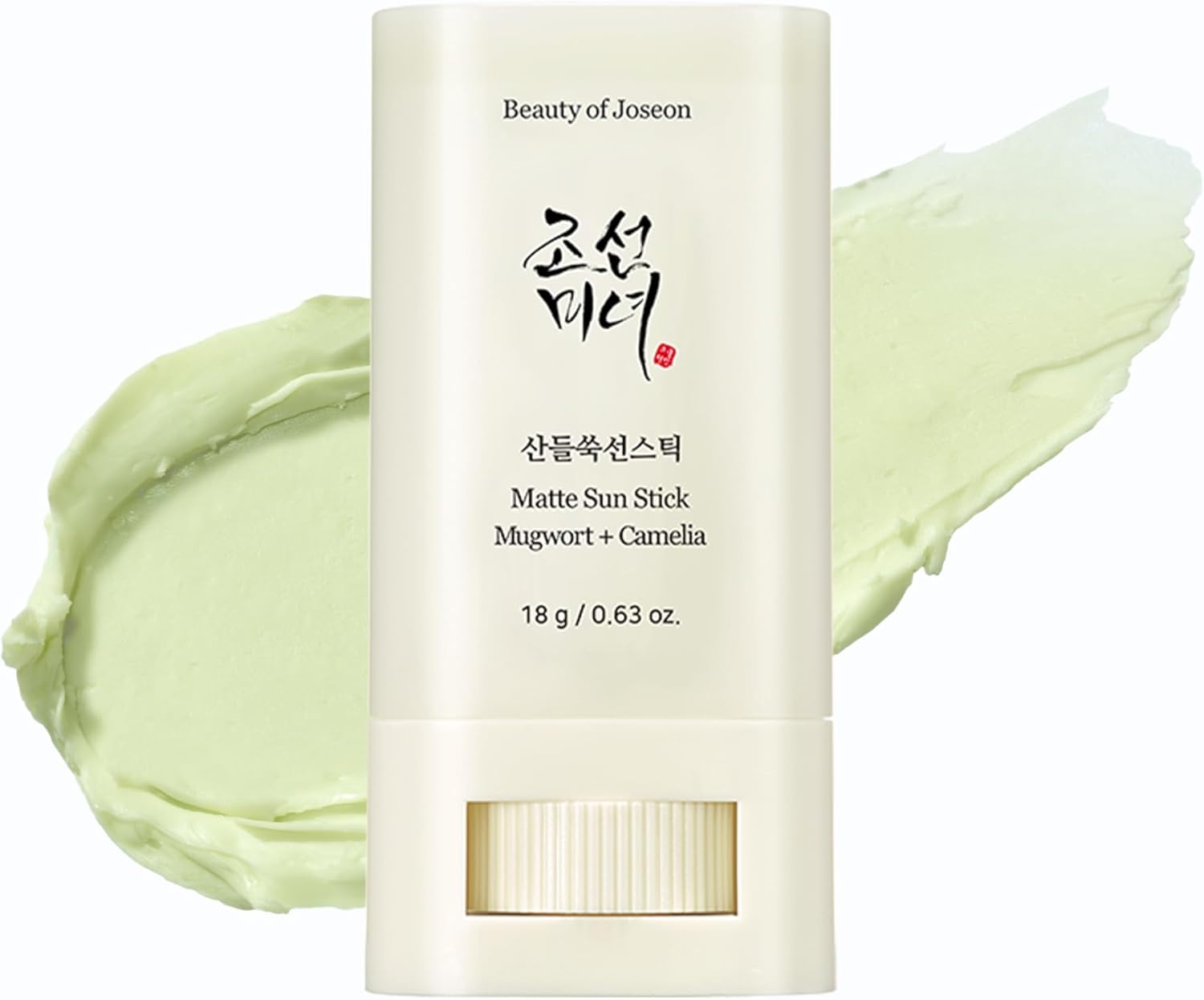 BEAUTY OF JOSEON - MATTE SUN STICK- TEN GLOW 1 BEAUTY OF JOSEON – Mugwort + Camellia Stick SPF50 Stick solar matifiant cu armurariu și camelia – protecție UV și control sebum - imagine 1