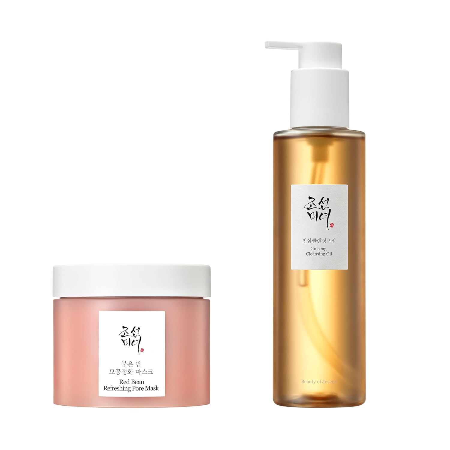 BEAUTY OF JOSEON - red bean pore refreshing mask mud & ginseng cleansing oil pack - TEN GLOW BEAUTY OF JOSEON - Set Pore Refresh & Oil Cleanse - imagine 1