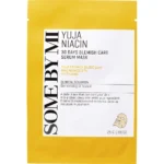 SOME BY MI Yuja Niacin 30 Days Blemish Care Serum Mask – Mască pentru Iluminare & Hidratare (25g)